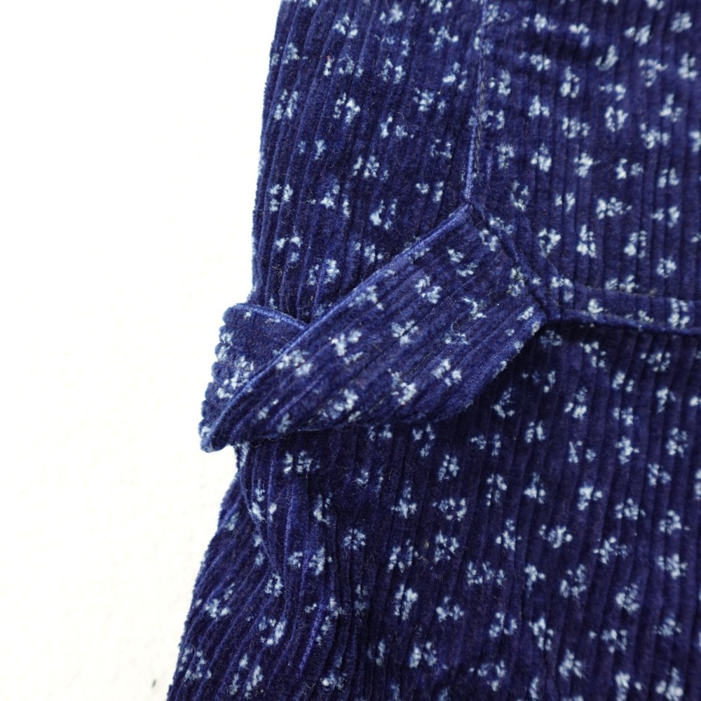 Emotionally Unavailable Shorts Mens S Navy Floral Corduroy Made Japan Carpenter - Picture 3 of 11
